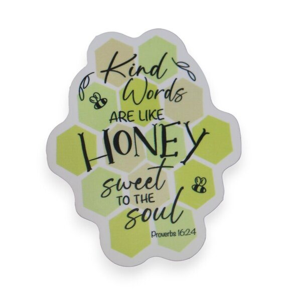 Sticker Bundles 12 x $6 Religious Christian Bible Verse Proverbs 16:24 - Picture 1 of 3